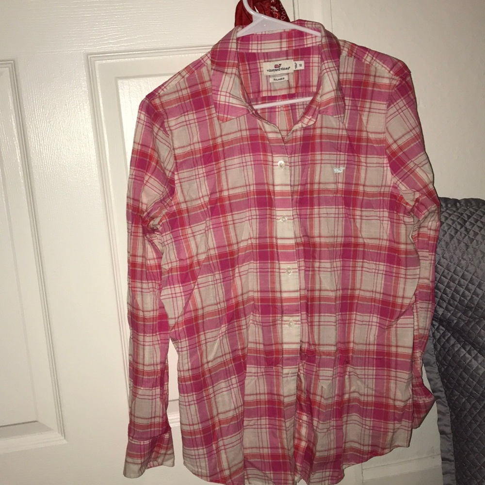 Relaxed fit VV button up